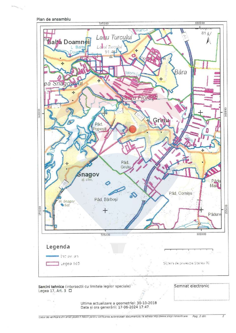 Land 1,398sqm Gruiu / Strada Cantacuzino