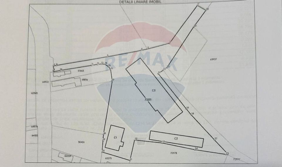 Teren 9160 mp cu 2500mp constructii