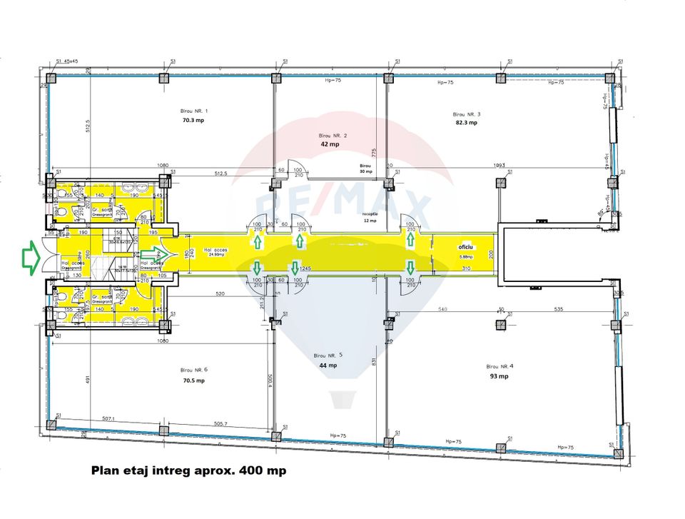 Imobil birouri de vanzare 804 mp Calea Turzii Investitie Comision 0%