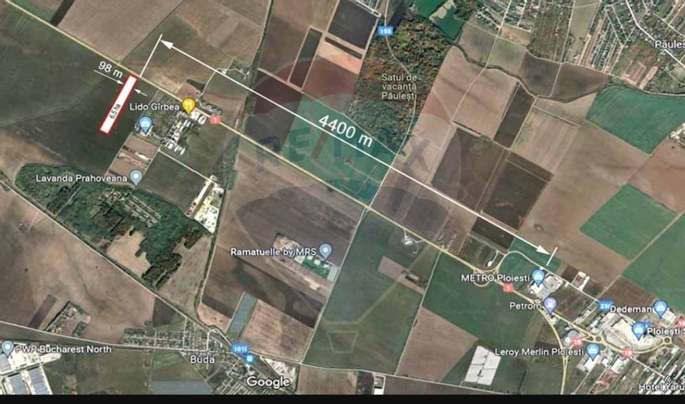 Land 65,000sqm Paulesti / Strada T 15