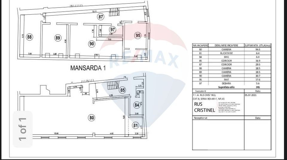 4 room Apartment for sale, Ultracentral area