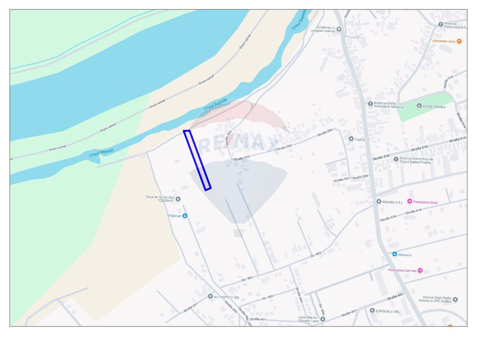 Teren Intravilan 4,007 mp Fughiu, Baraj, Crișu Repede, Vânzare
