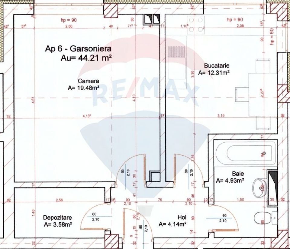 Studio for sale, Grivitei area, Brasov