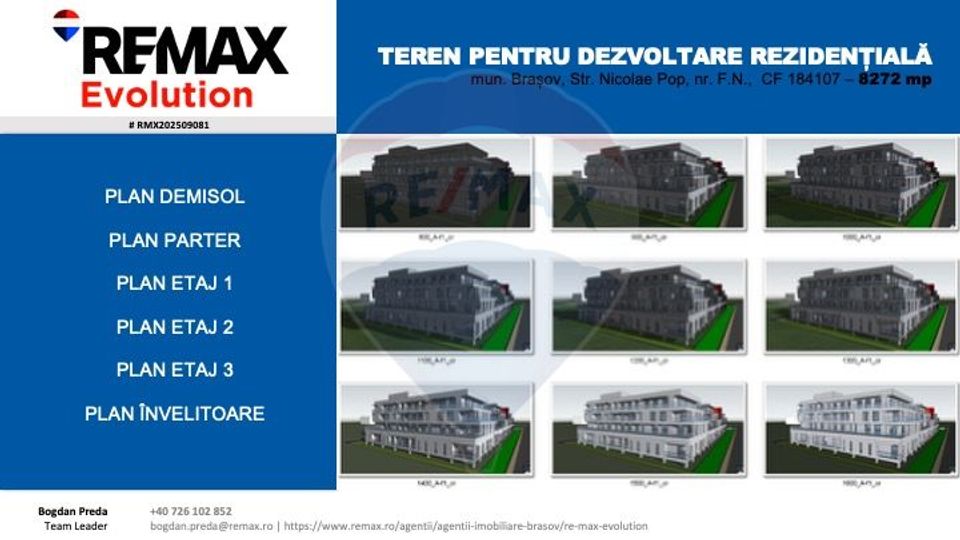 Teren pentru Dezvoltare Rezidențială – COMISION 0%