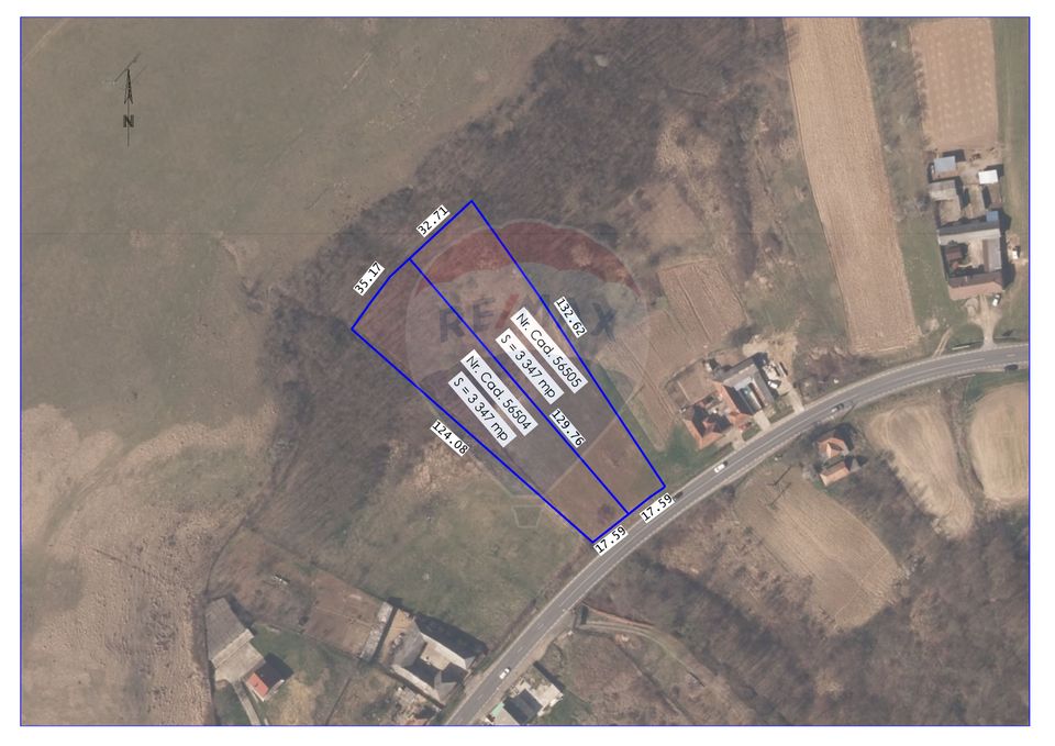 Land 6,694sqm Hidiselu de Sus / Strada Principala