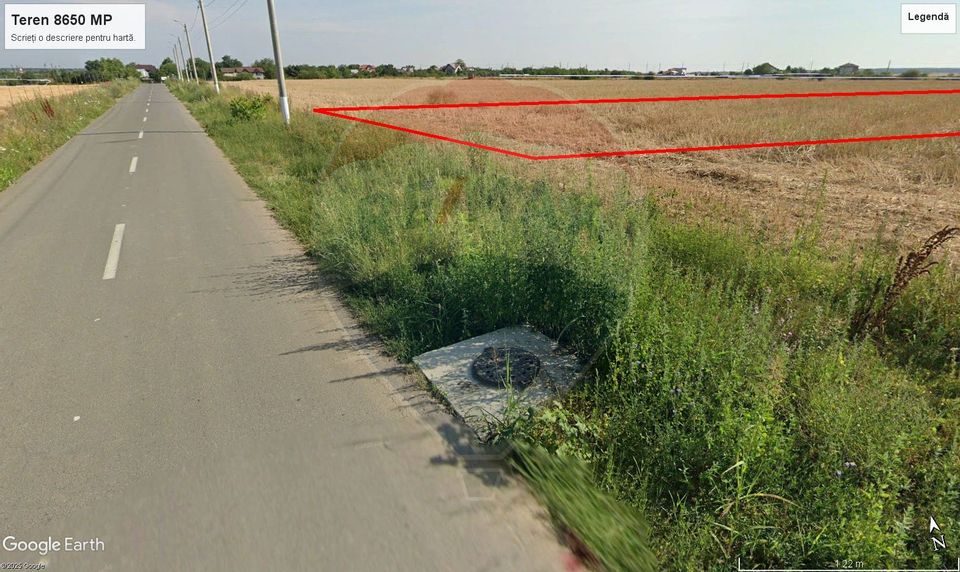 Land 8,650sqm Cernica / Strada Nicolae Iorga
