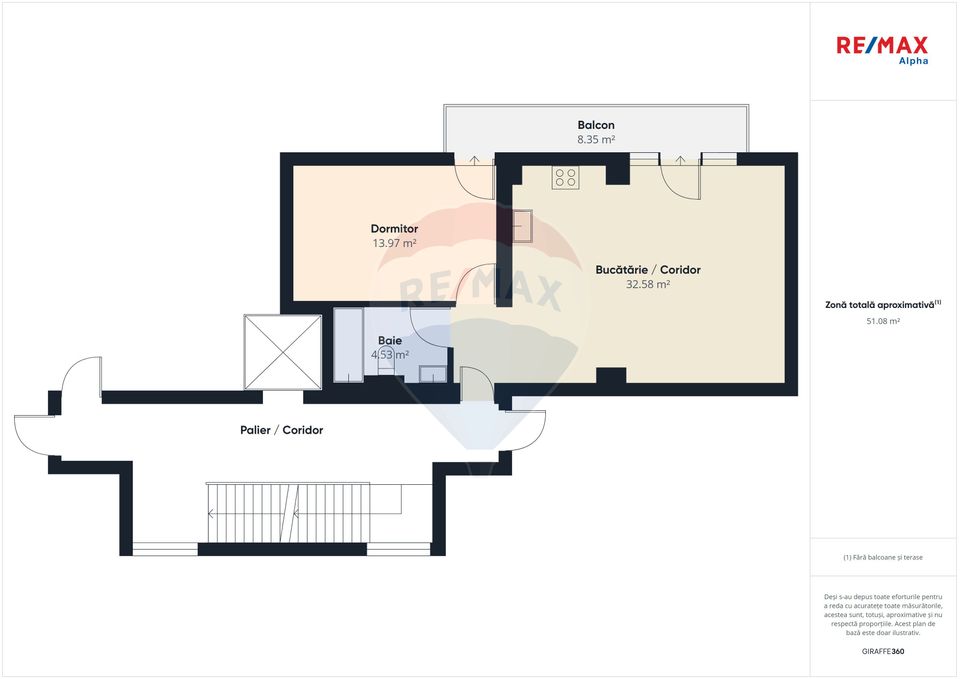 Apartament cu 2 camere de vânzare în zona Zetarilor, centrala proprie