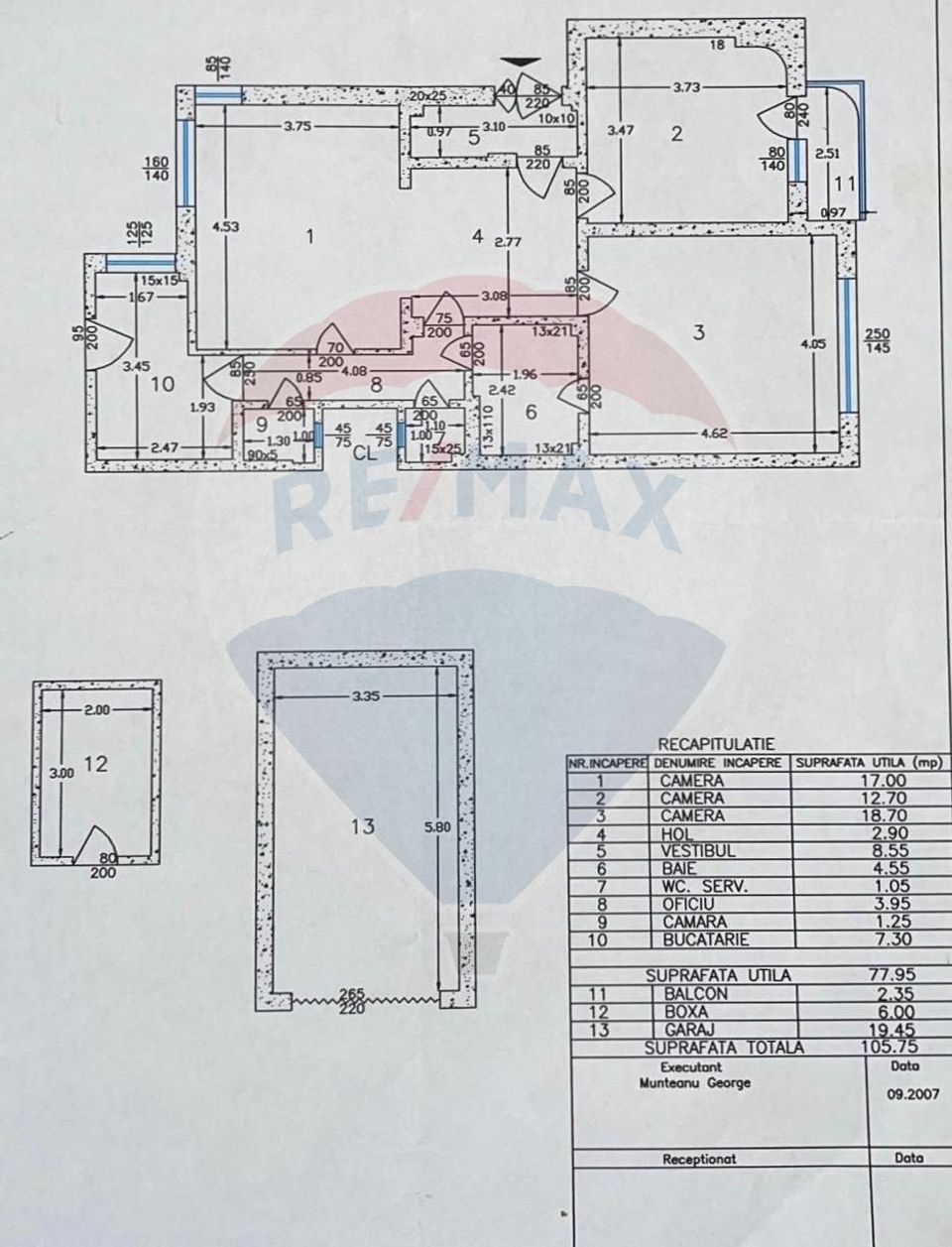 Vanzare apartament 3 camere | Victoriei | 105 mp | garaj | boxă