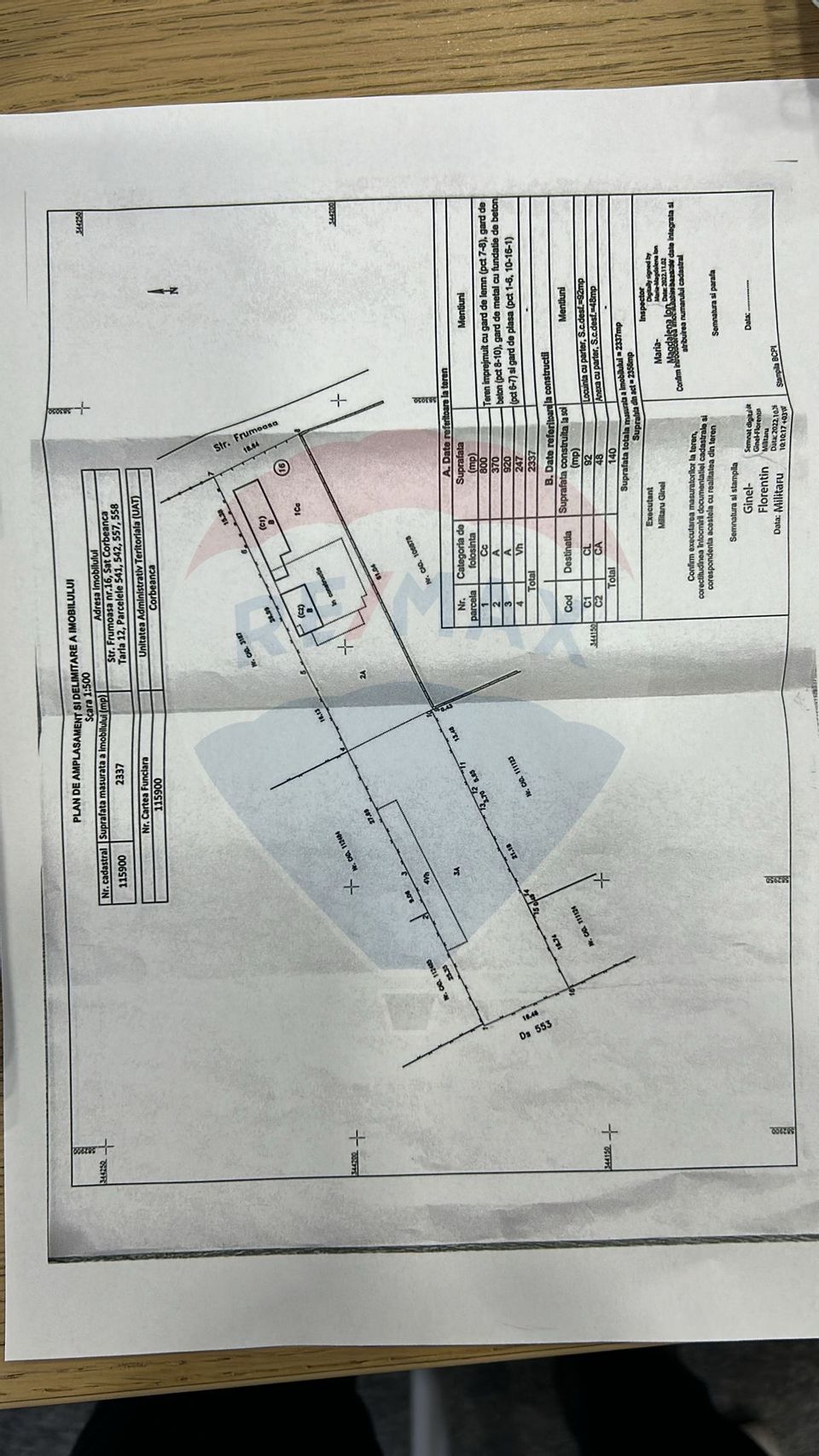 Land 1,200sqm Corbeanca / Strada Frumoasa