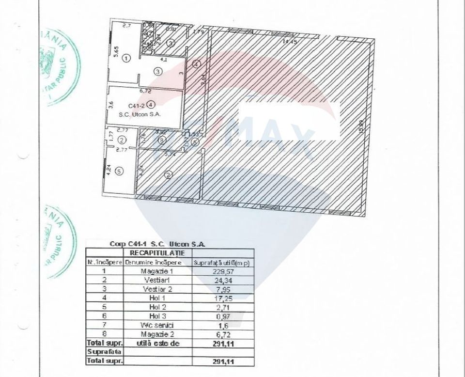 Hala / Spațiu industrial de 291mp de închiriat Galati - Calea Prutului
