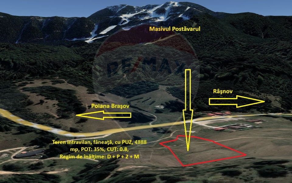 Teren intravilan, 4888 mp, Poiana Aviatorilor