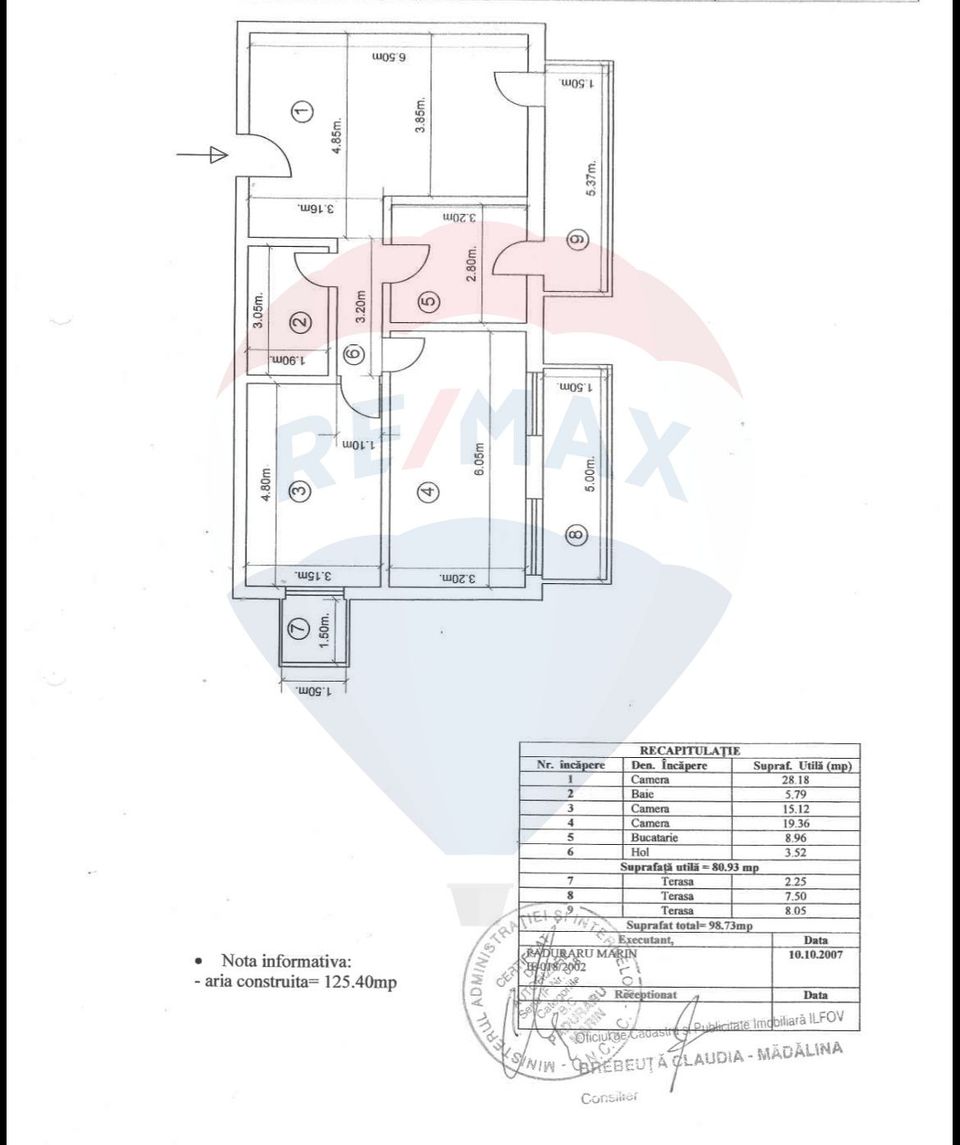 La inchiriat apartament 3 camere si parcare in Voluntari