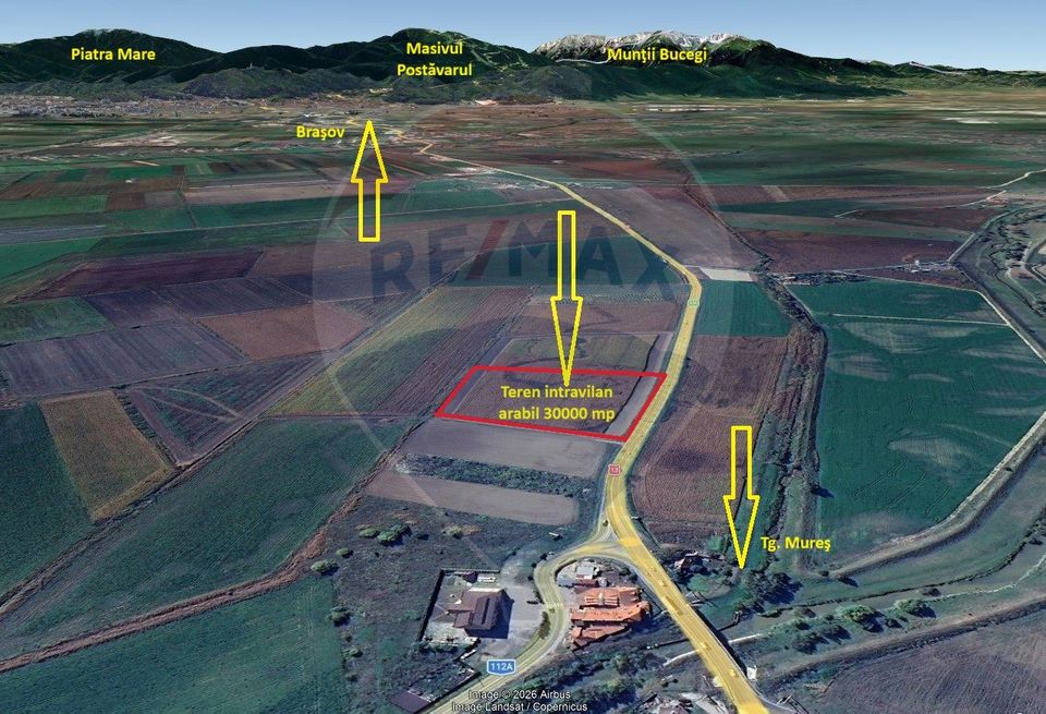 Teren intravilan, 30000 mp, zona Hanul din Ardeal