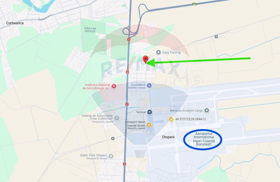 Teren 500mp Otopeni / Strada Ferme M / Aeroport