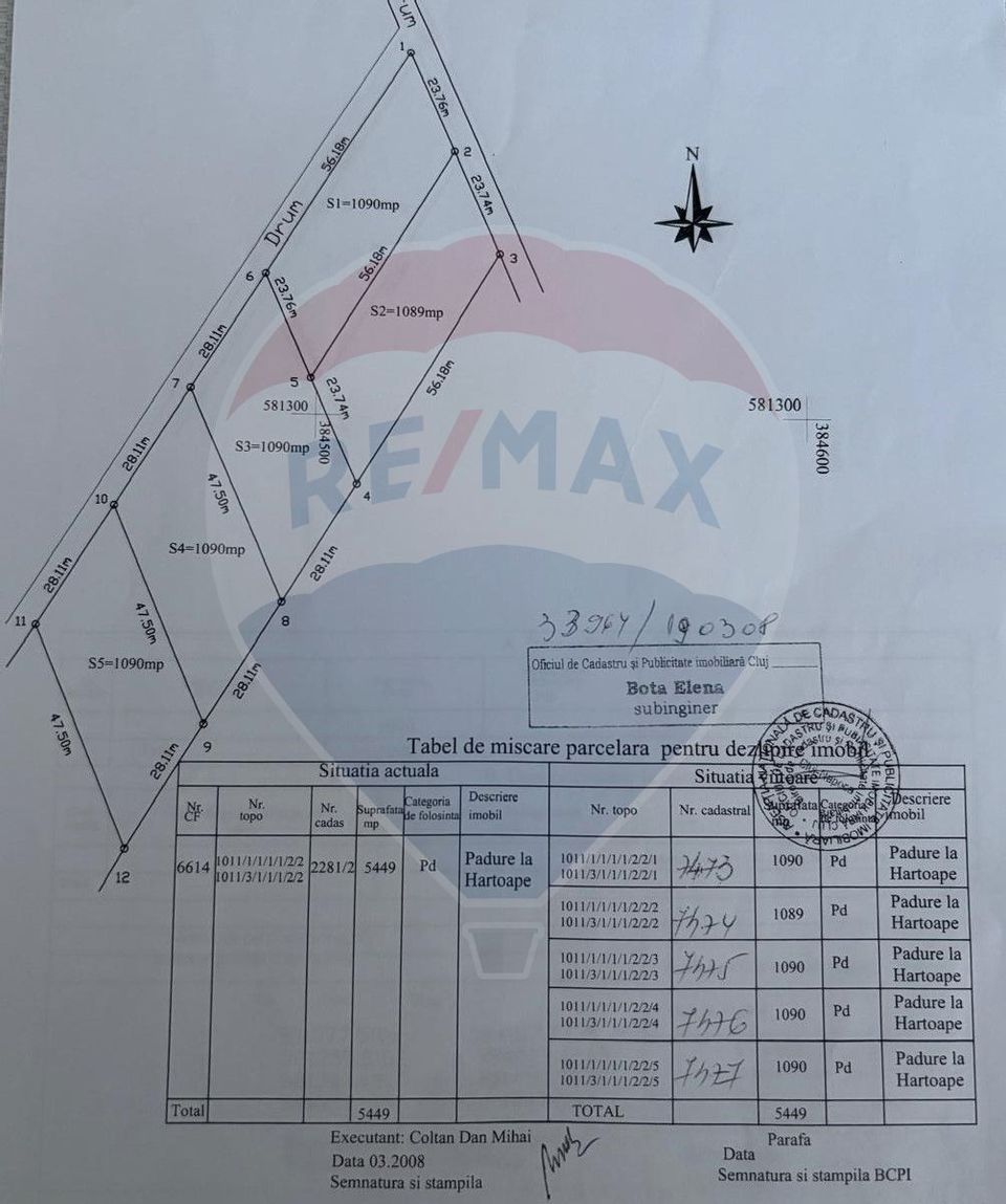 Teren 5,450mp Floresti în proximitatea străzii Alexandru cel Mare
