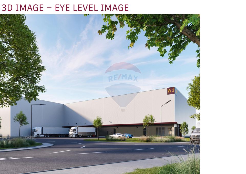 Teren logistic, PUZ aprobat, 7,63 ha, platforme + hale 23.396 mp. A0