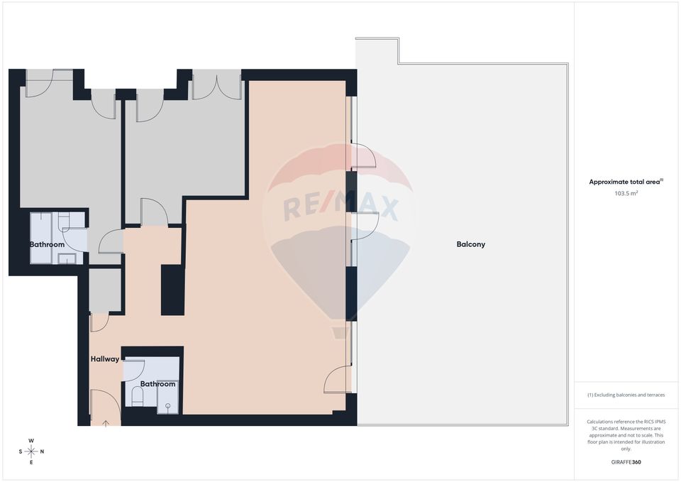De vanzare 3 camere + terasa North Avenue Pipera