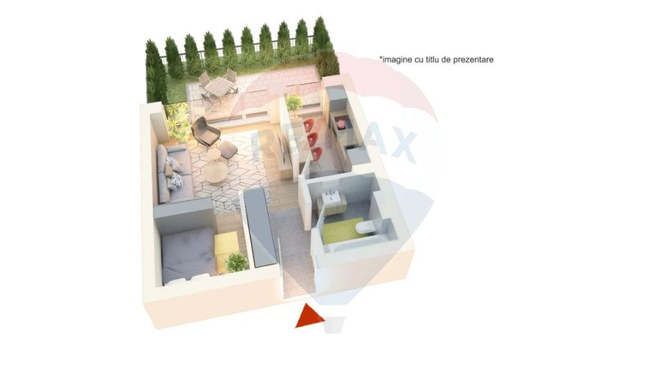 Studio cu gradina de vanzare in zona Chitila