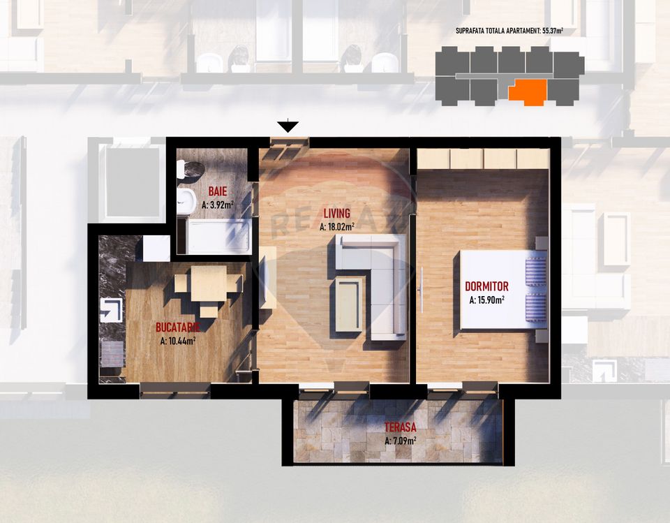 Apartamente in ansamblu rezidential - Dobroesti