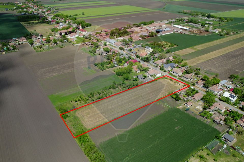 Teren intravilan 5,018mp Variasu Mare - 15 km de Arad/ str. Principală