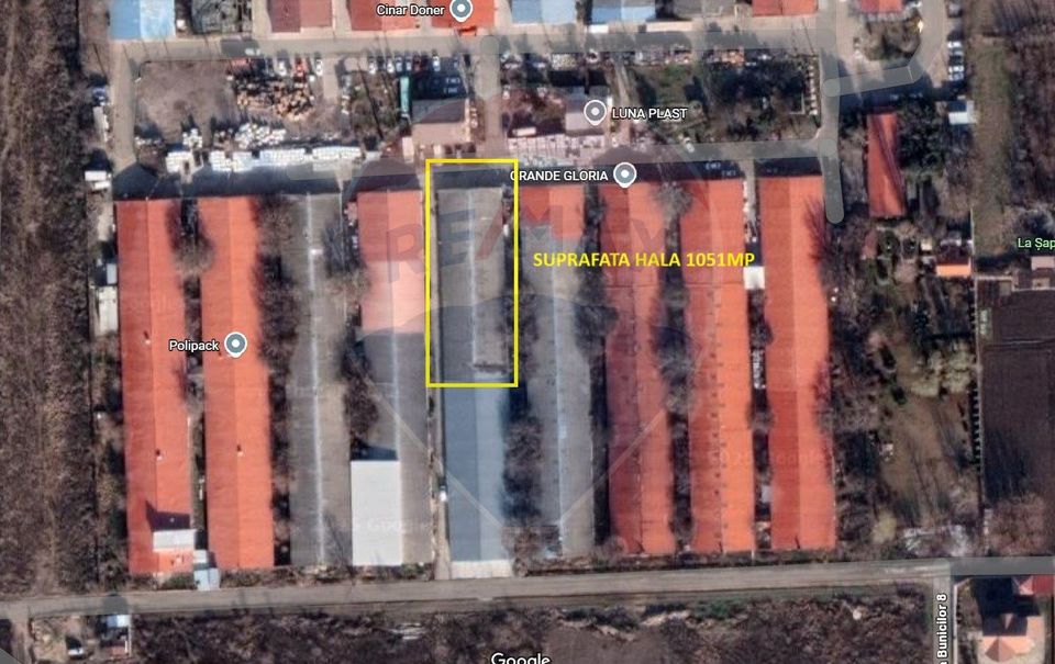 Ocazie! Hala/ Spațiu industrial de 1,051mp de vânzare in Galati