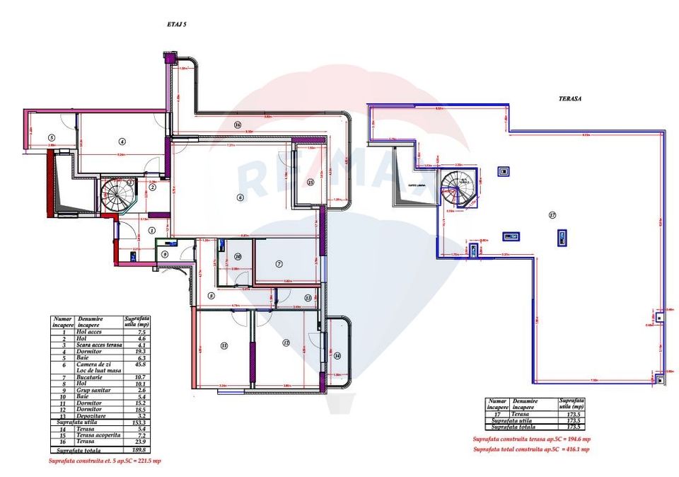Penthouse exclusivist de vanzare in zona de Nord-Pipera