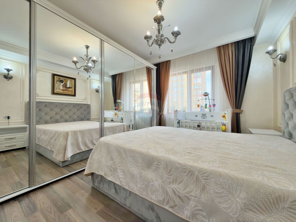 Apartament modern de vânzare, etaj 1, balcon închis, parcare privată