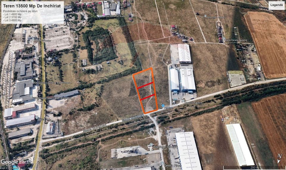 Teren de inchiriat – 13.500 mp, Clinceni Centura Bragadiru–Domnesti