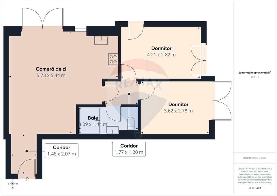 Apartament cu 3 camere de închiriat în zona Dristor