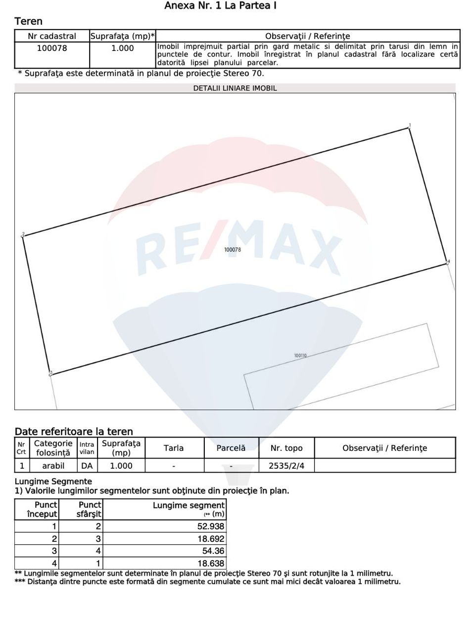 Land 1,000sqm Prejmer / Strada Str. Brașovului 162H, Prejmer 710380