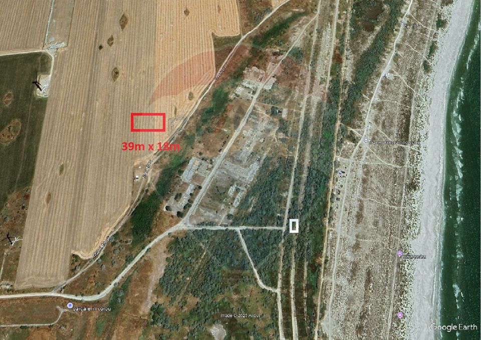 Teren intravilan de vanzare la 550m de plaja Corbu Constanta