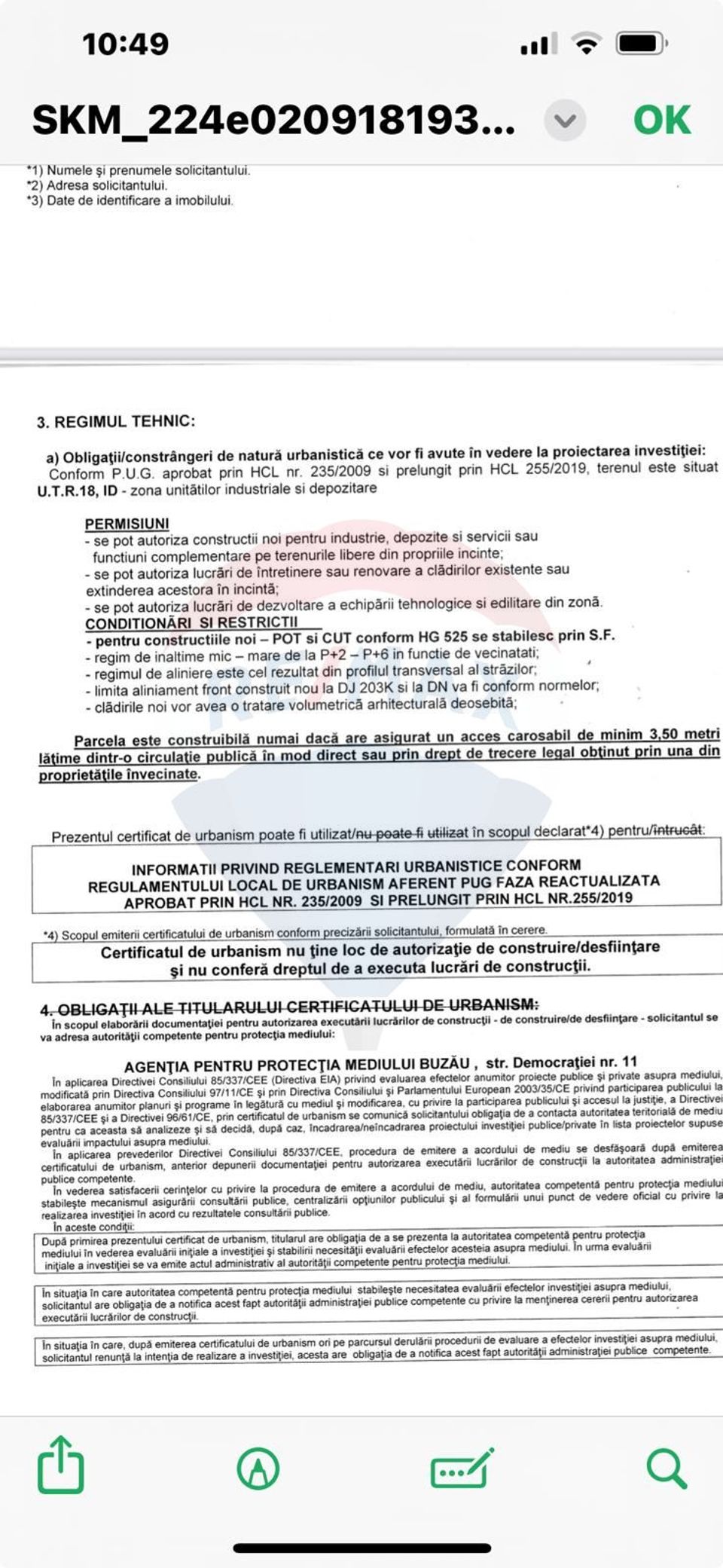 Teren intravilan  Buzau / Bulevardul Industriei