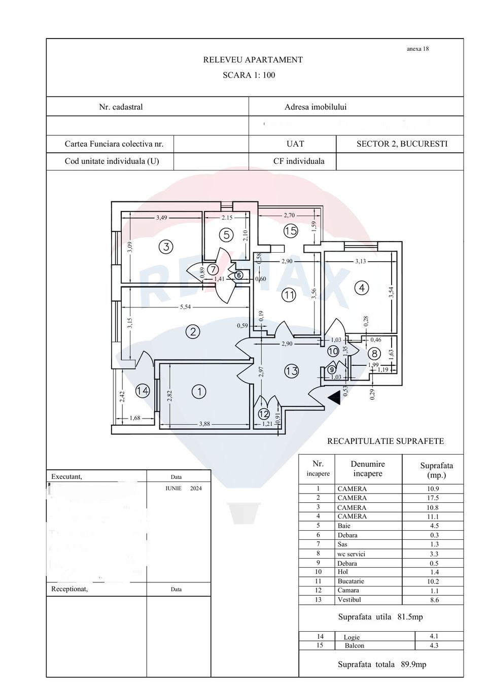 4 room Apartment for sale, Mosilor area