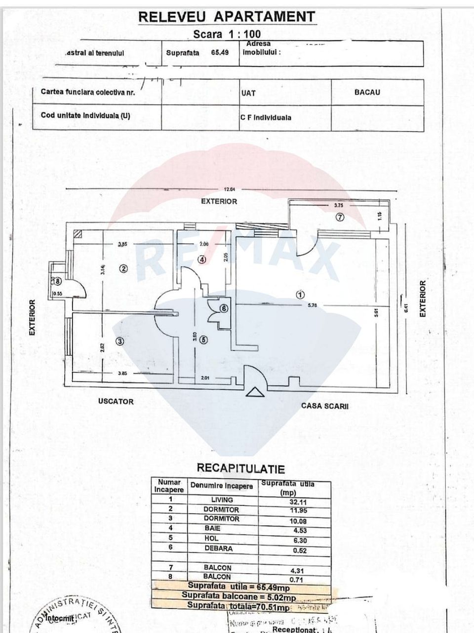 Apartament cu 3 camere de vânzare în zona Stefan cel Mare