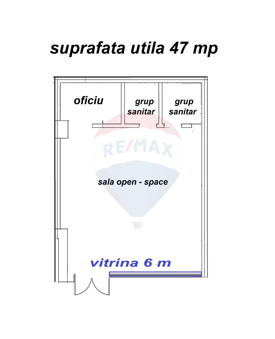 47sq.m Commercial Space for rent, Racadau area