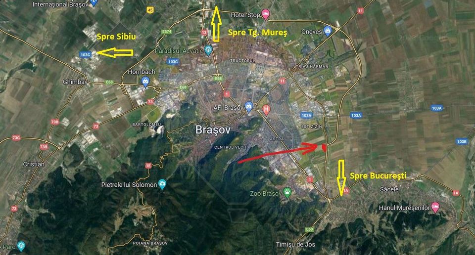 Land 5,315sqm Brasov / Strada Valea Timisului