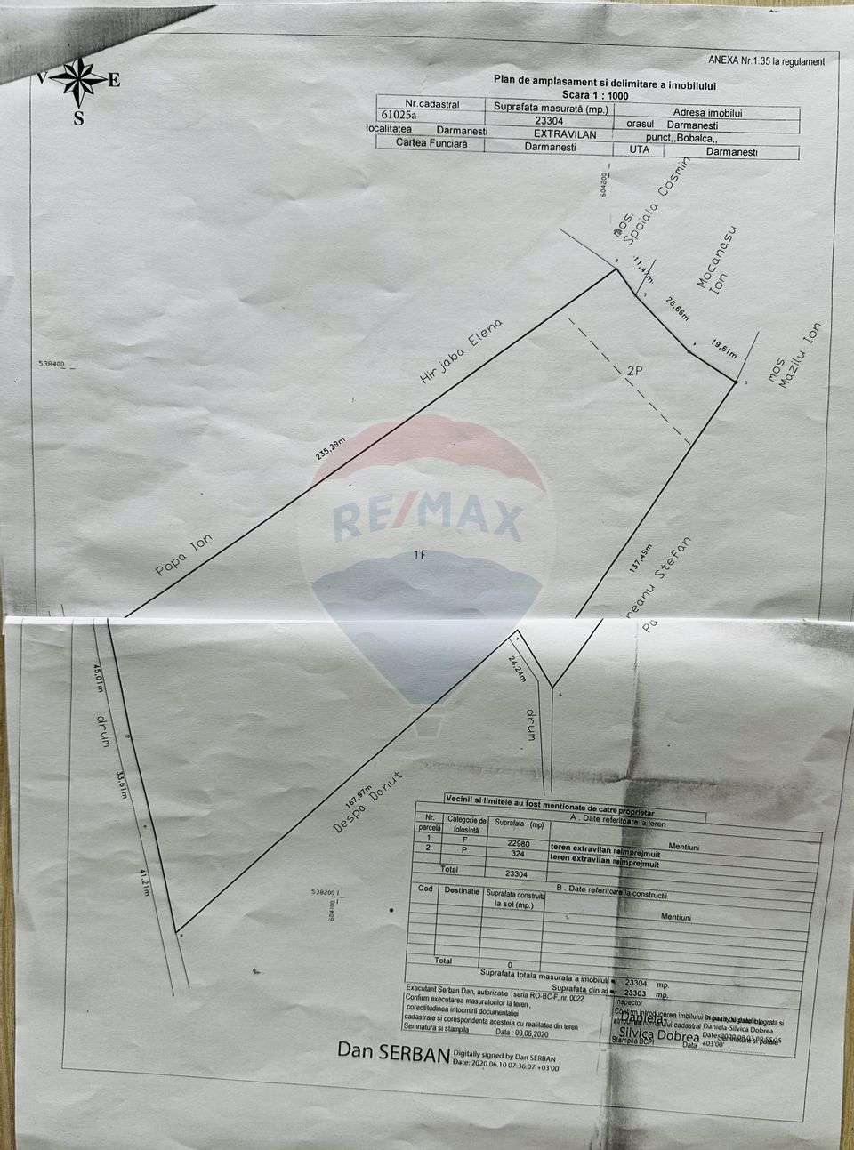 Land 65,313sqm Darmanesti / Strada Principala