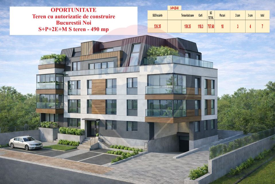 Teren cu autorizatie construire Podul Constanta Chitilei