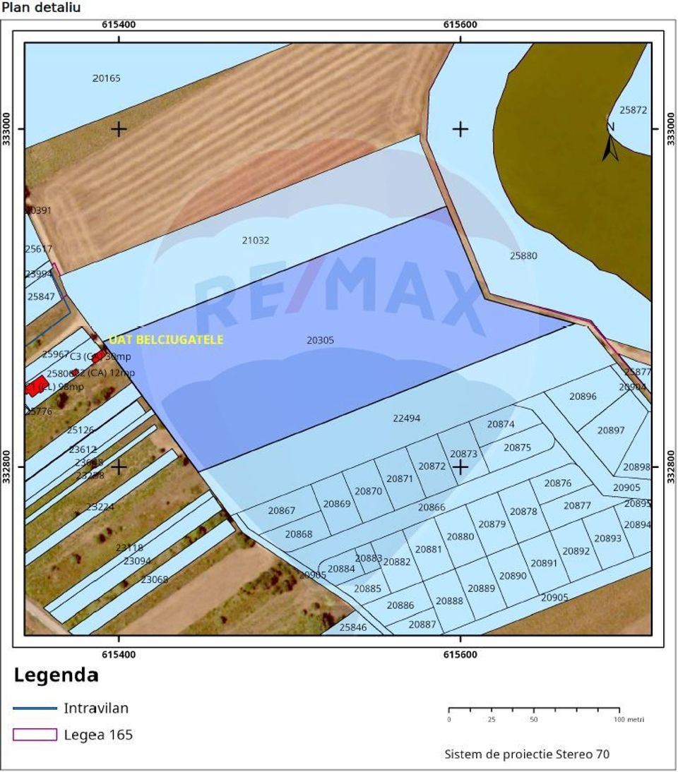 Land 19,720sqm Belciugatele / Strada Tarla 71 Parcela 14