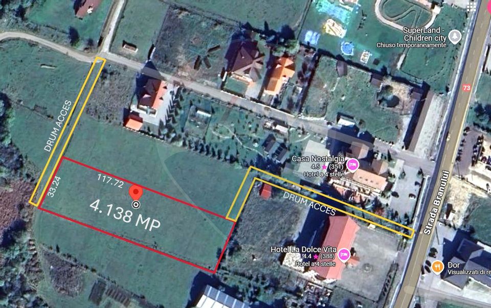 Land 4,138sqm Zarnesti / Soseaua Branului