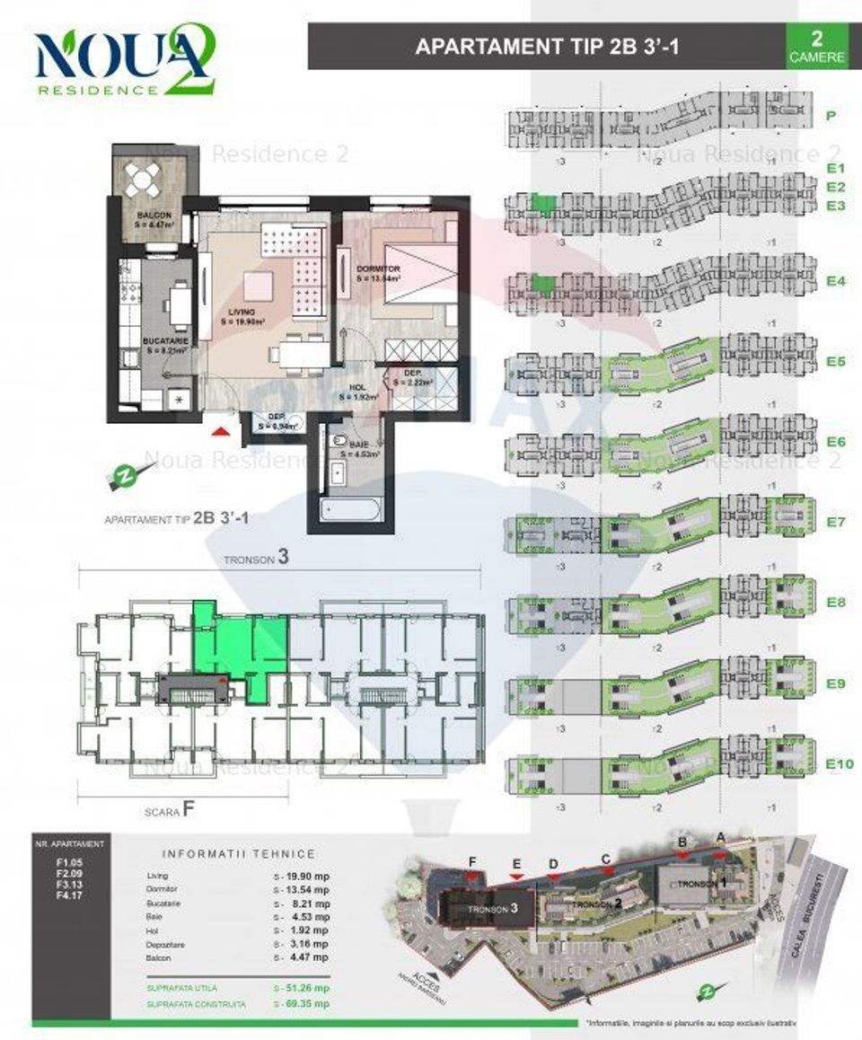 Vânzare apartamet 2 camere, Dârste