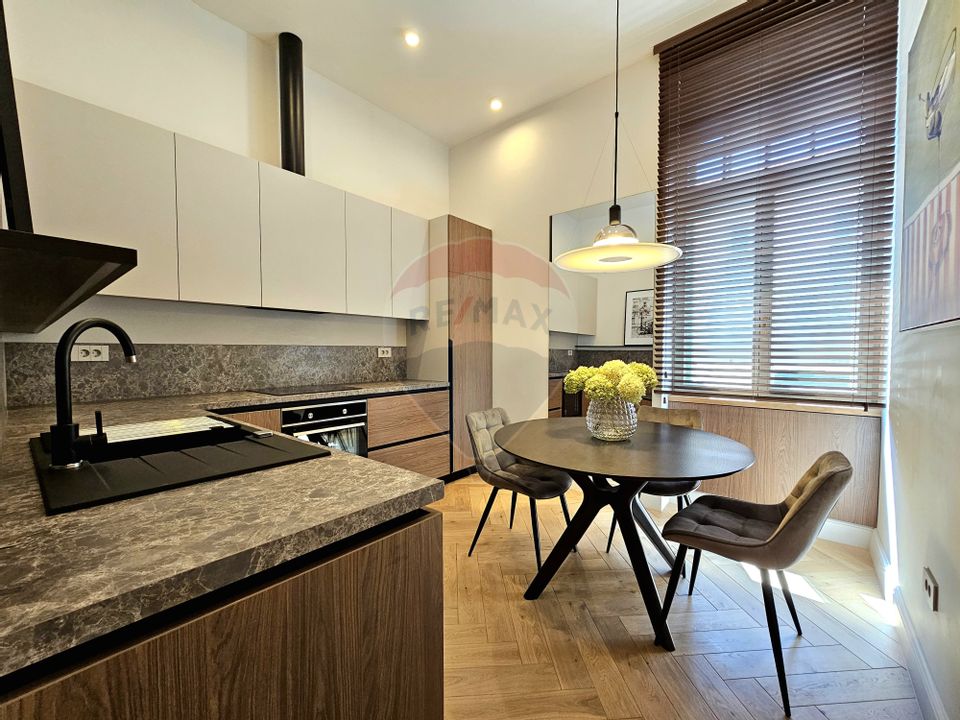 Apartament ULTRAFINISAT cu 2 camere, parcare de închiriat Ultracentral