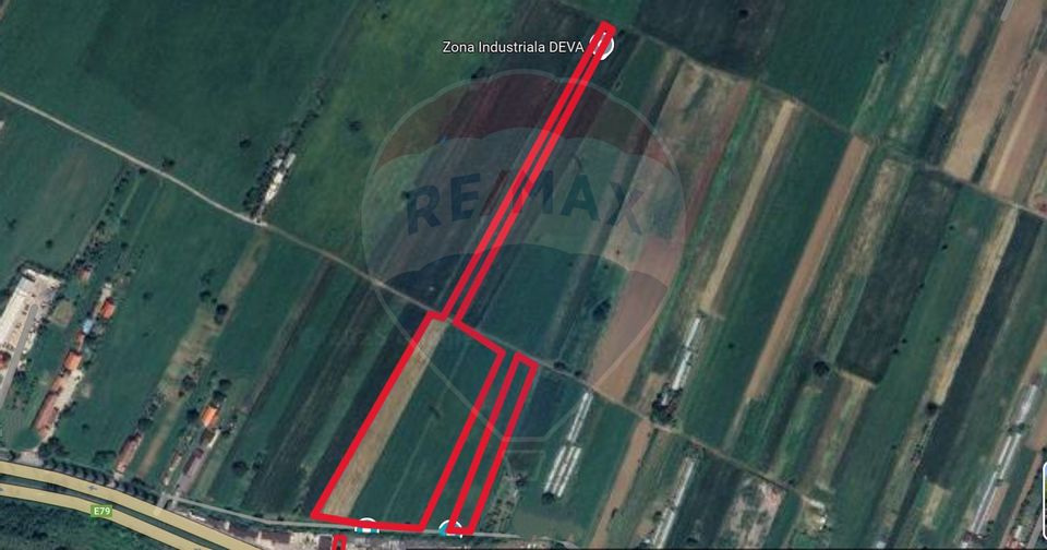 Teren 3 ha in  Deva / DN 7 in zona Hotel Alaska, Deva, jud. HD