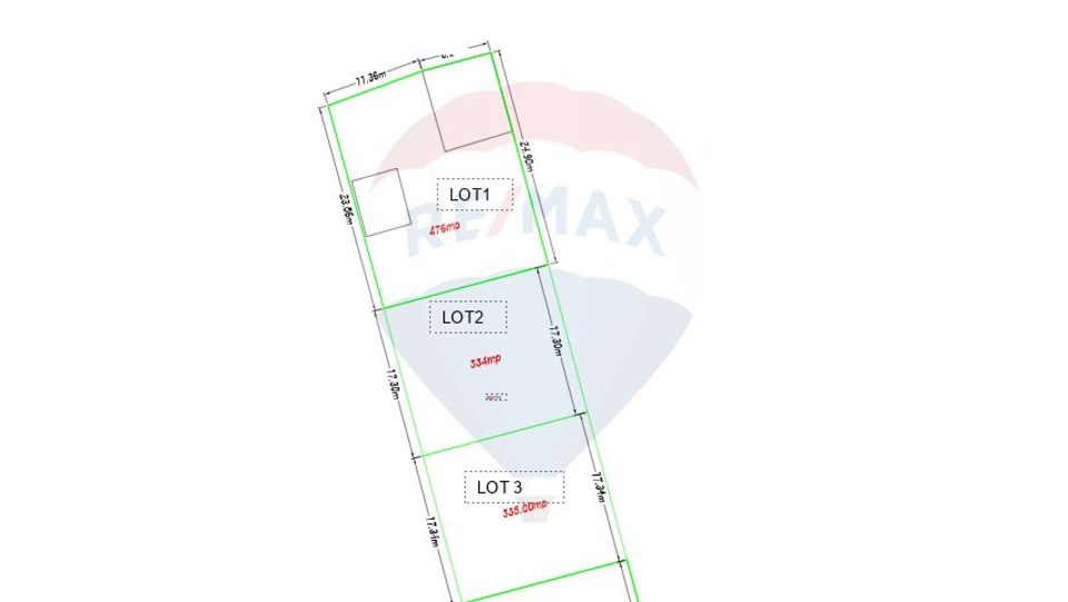 Land 334sqm Sofronea / Strada 25