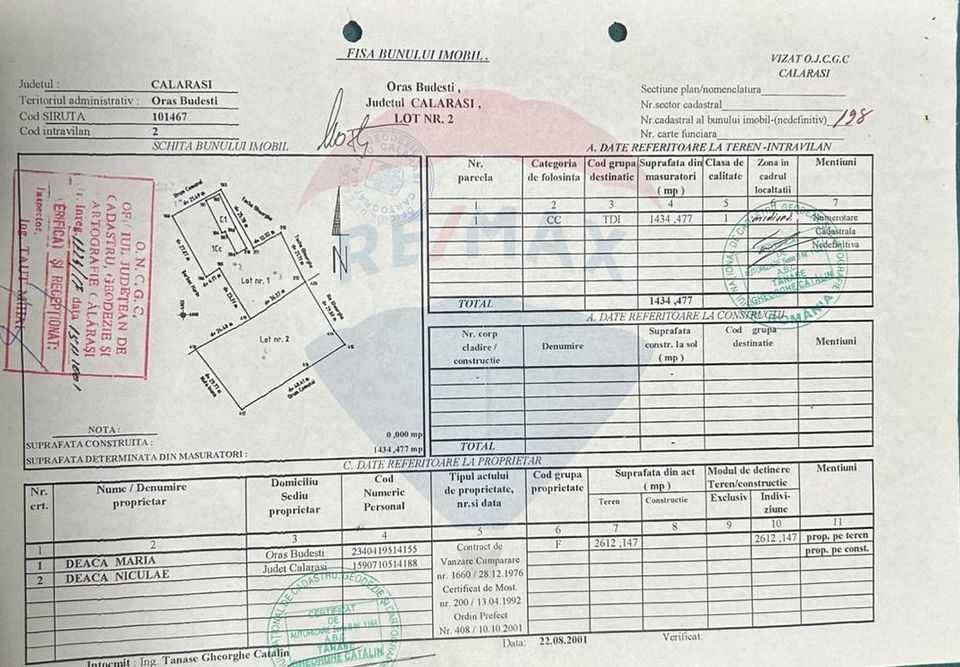 Land 1,434sqm Budesti / Strada Grivitei