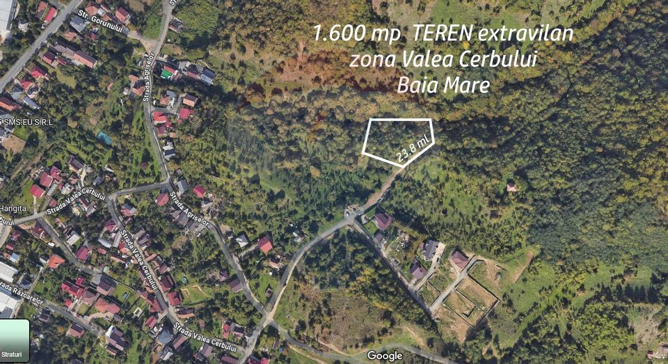 Land 1,600sqm Baia Mare / Strada Valea Cerbului