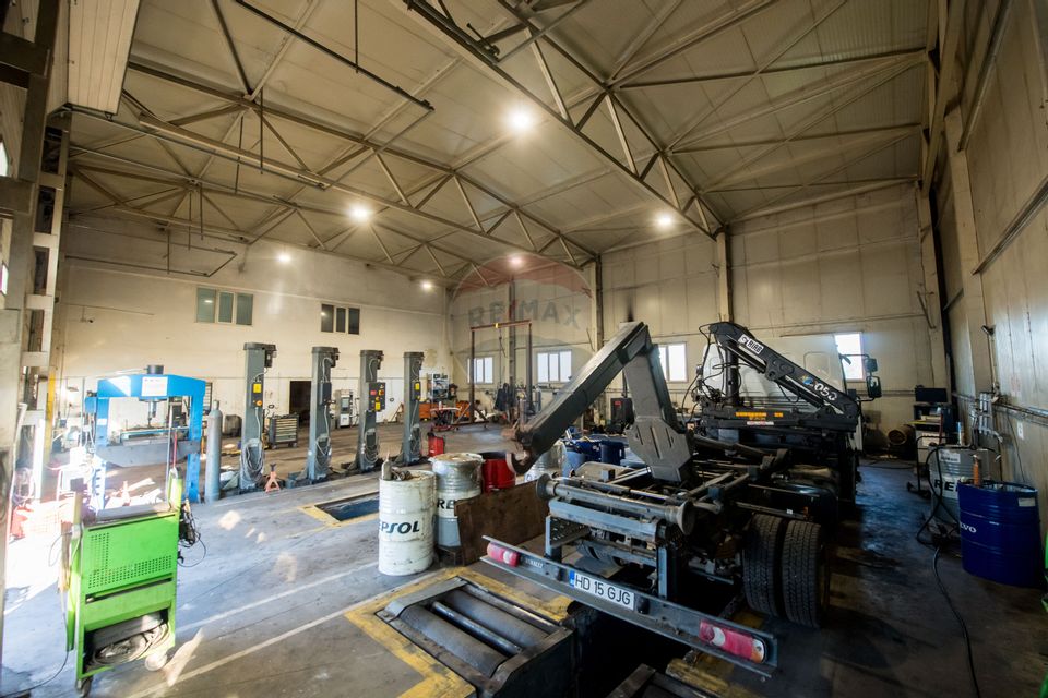 Hală industrială P+1 – 490 mp utili | Teren 2.447 mp | Platformă beton