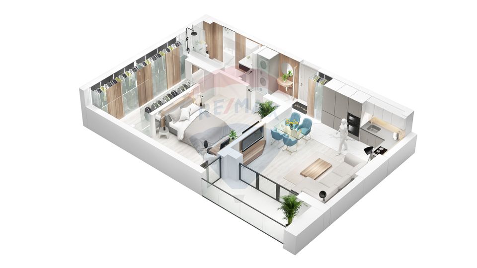 2 room Apartment for sale, Nord area