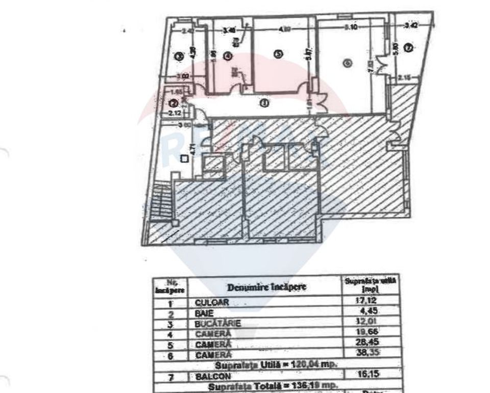 Apartament cu 3 camere de vânzare Voluntari