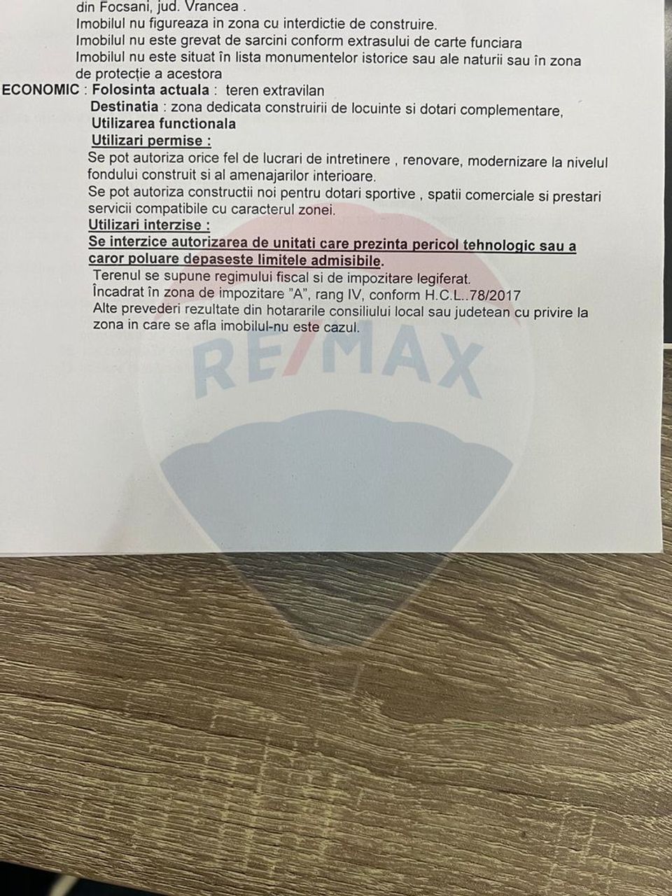 Land 1,300sqm Campineanca / Strada Hotarului